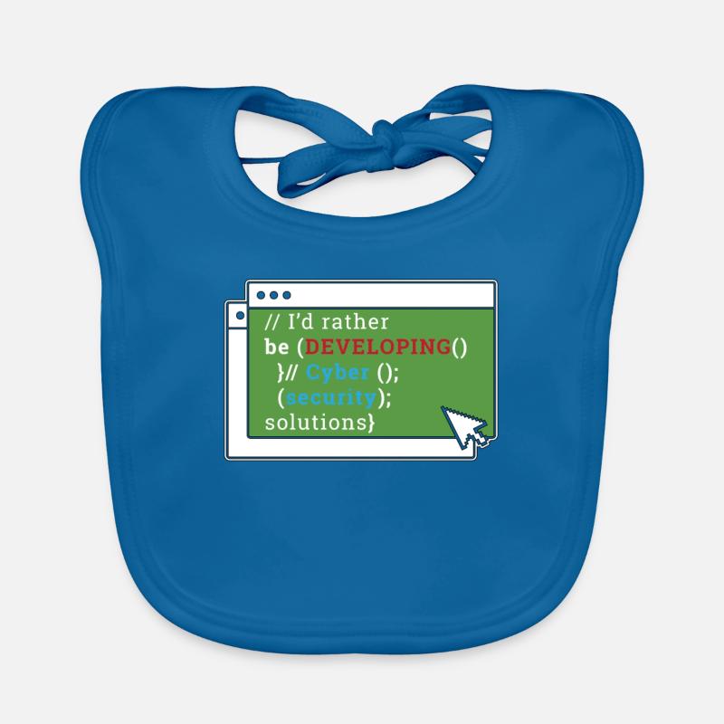 Cybersécurité Je préfère développer Programmer Bavoir bio Bébé