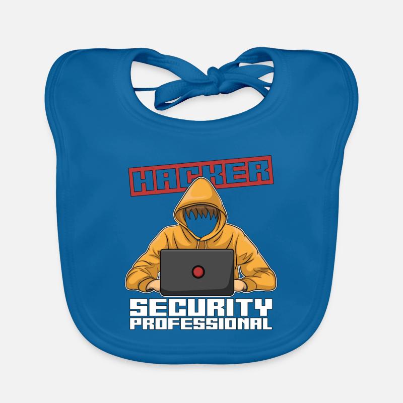 Cybersécurité Hacker Analyste professionnel de la sécurité Bavoir bio Bébé