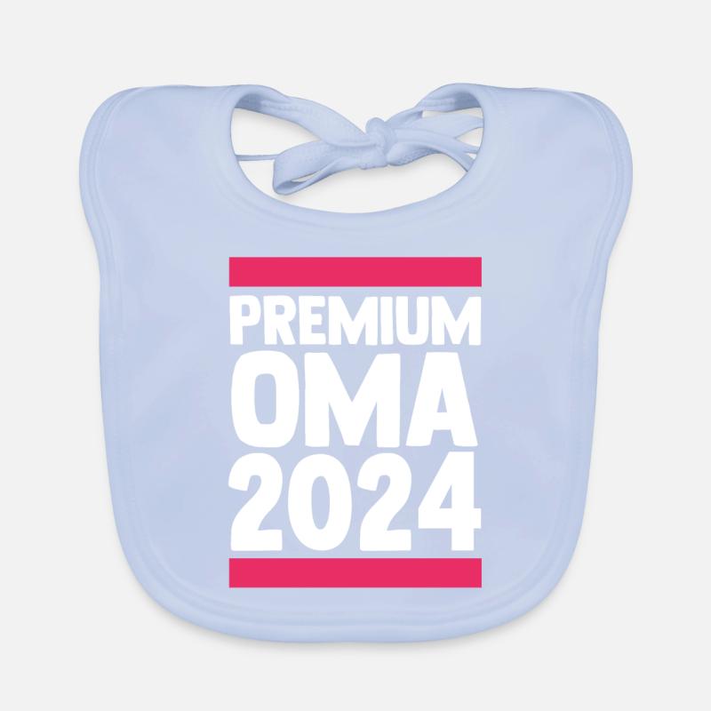 Werdende Oma 2024 Baby Bio-Lätzchen
