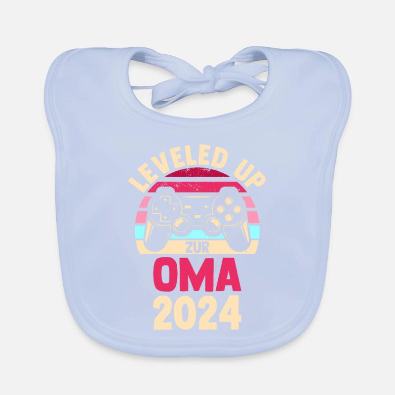 Werdende Oma 2024 Baby Bio-Lätzchen