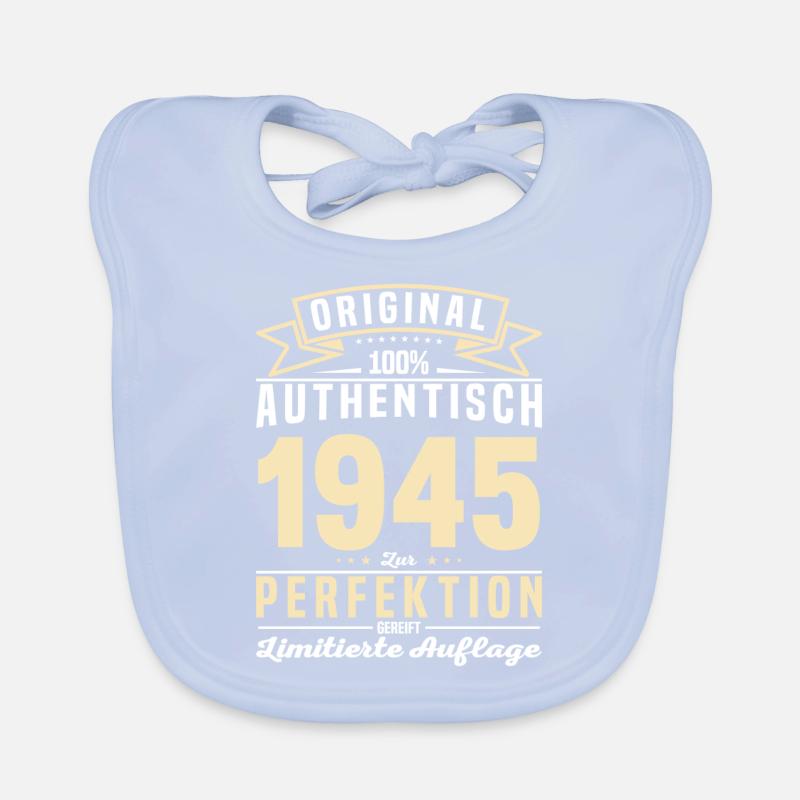 Authentisches Geburtstagsgeschenk 1945 Baby Bio-Lätzchen