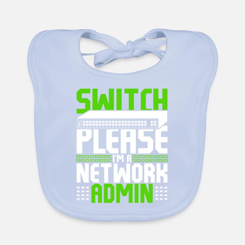 Network Administrator Programmer Organic Baby Bibs