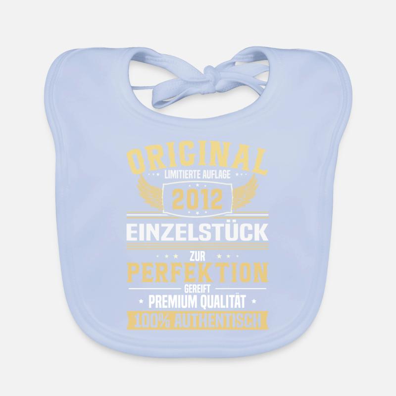 Vintage Jahrgangsgeschenk 2012 Baby Bio-Lätzchen