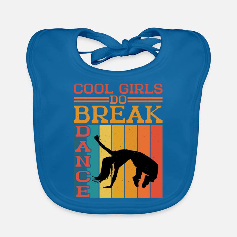 Les filles cool font du breakdance 3 Bavoir bio Bébé