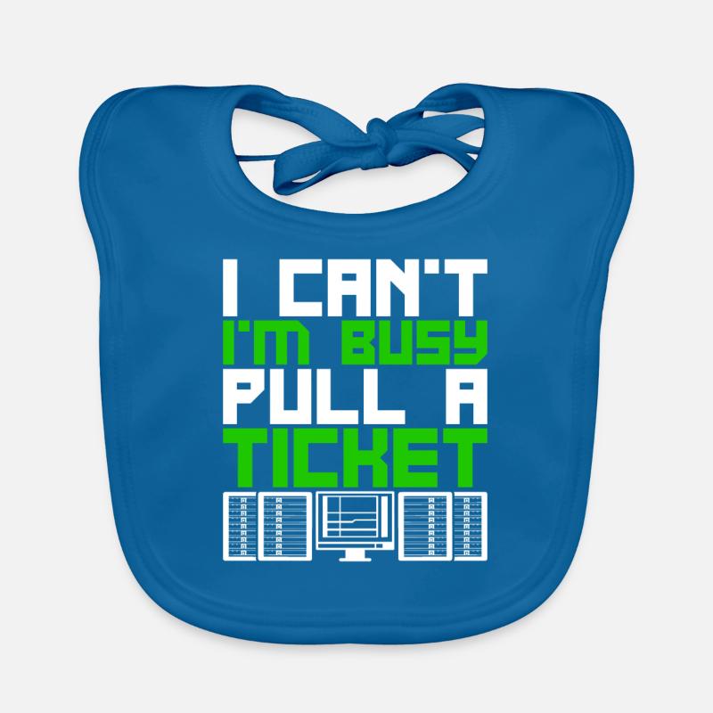 Administrateur réseau Pull A Ticket Bavoir bio Bébé