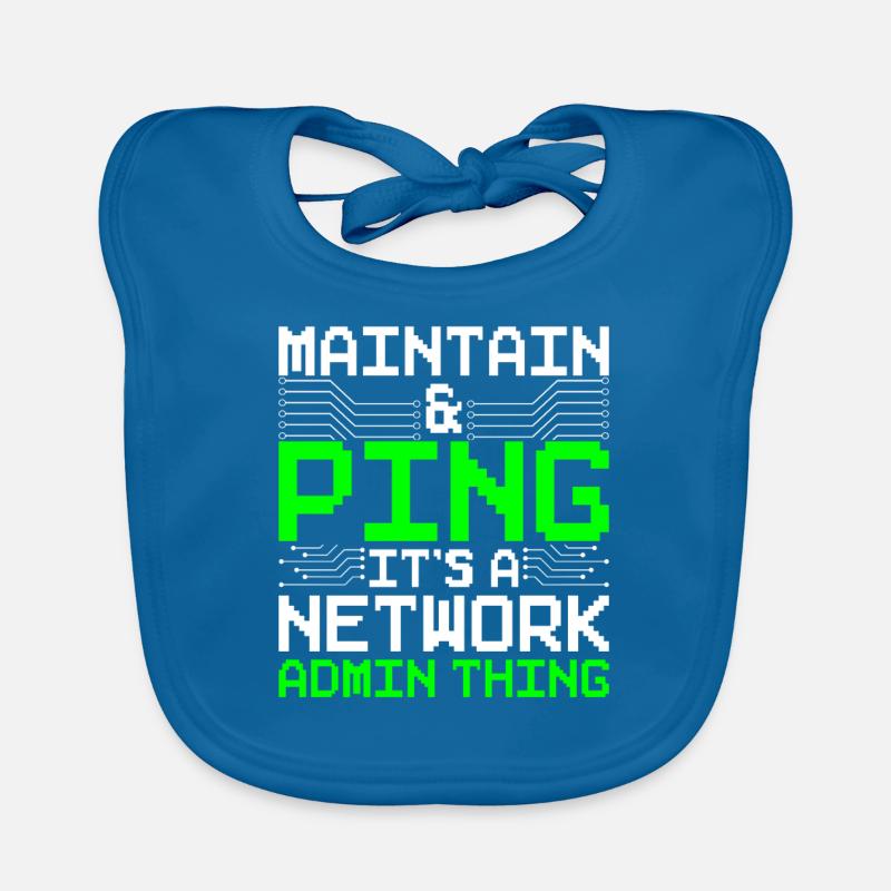 Network Administrator Programmer Organic Baby Bibs