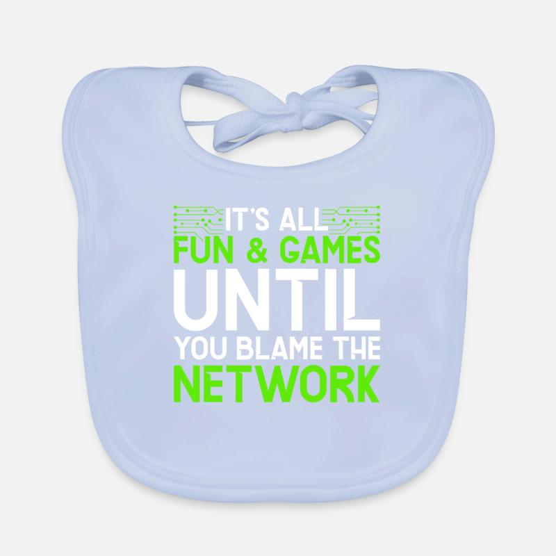 Network Administrator Programmer Organic Baby Bibs