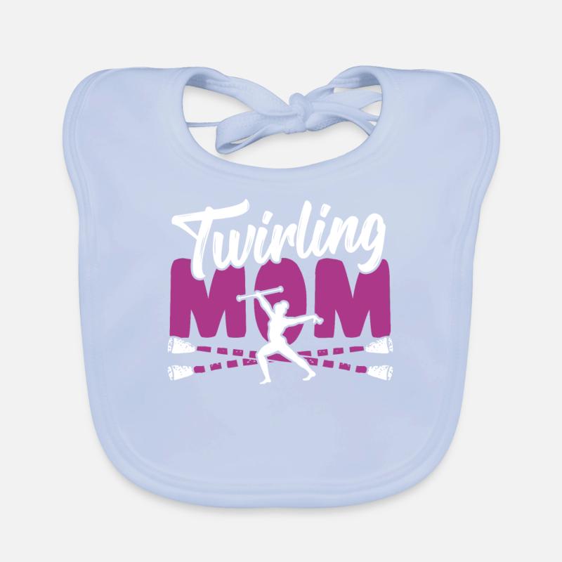 Baton Twirling Baton Twirler Geschenk Baby Bio-Lätzchen