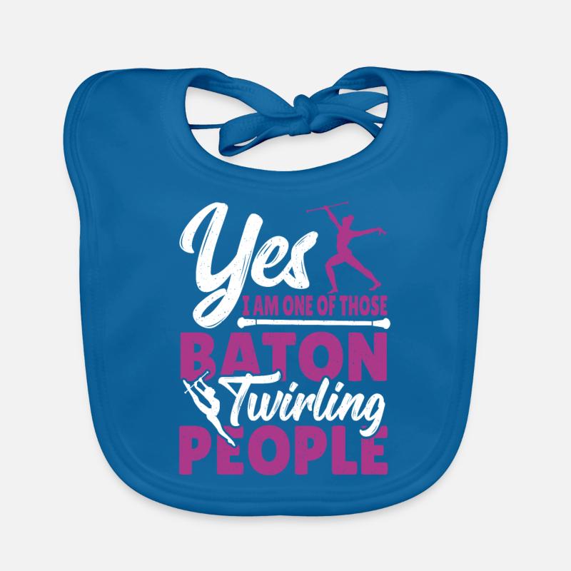 Baton Twirling Baton Twirler Gift Organic Baby Bibs