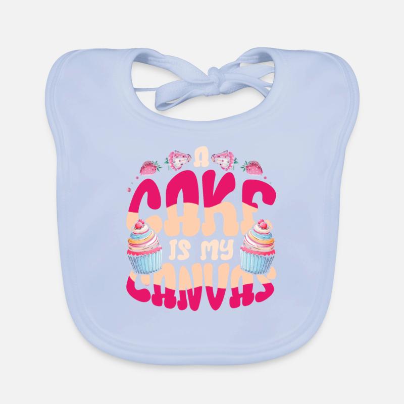 Pastry Chef A Cake Is My Canvas Organic Baby Bibs