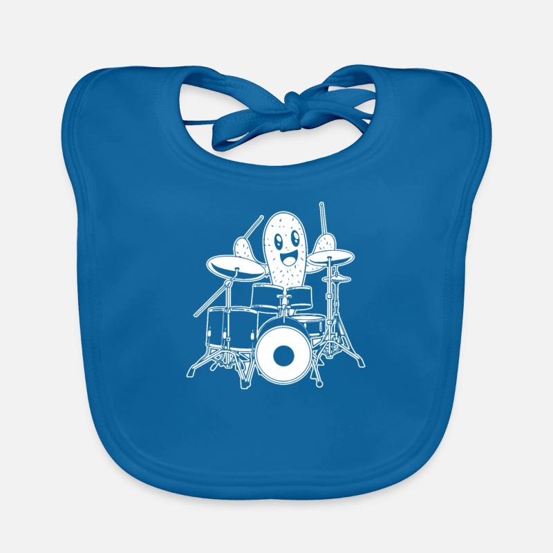 Batterie Batteur Batteur Cactus Bavoir bio Bébé
