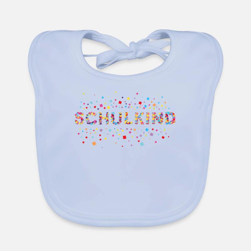Schulkind Schulbeginn Einschulung Schulanfang Baby Bio-Lätzchen