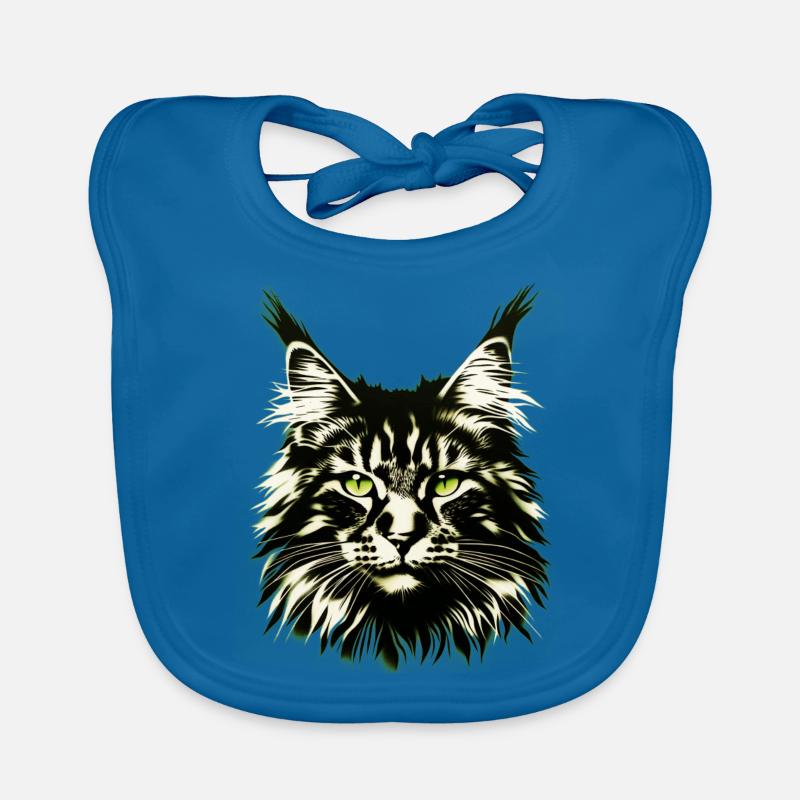 Visage de chat Bavoir bio Bébé