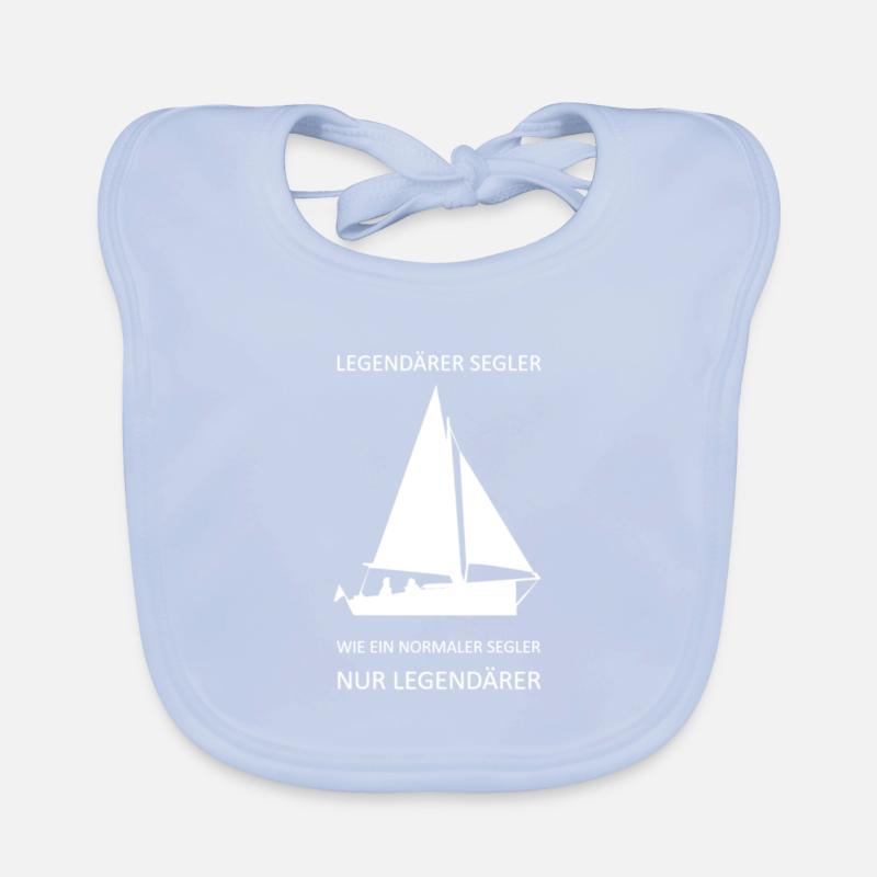 Legendary Sailor Sailing Sailor Boat Organic Baby Bibs