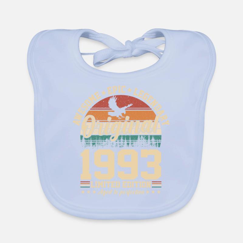 Original 1993: Legendary Retro Gift Organic Baby Bibs