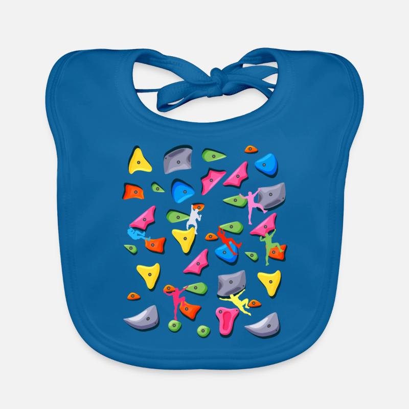 Bouldern Klettern Boulderer Boulder Baby Bio-Lätzchen