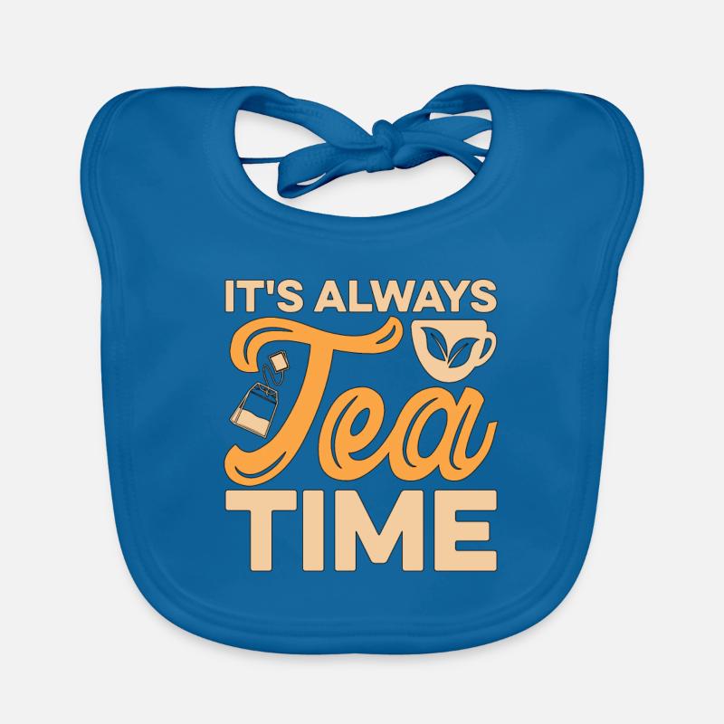 Herbal Tea It's Always Tea Time Herbalism Lover Baby Bio-Lätzchen