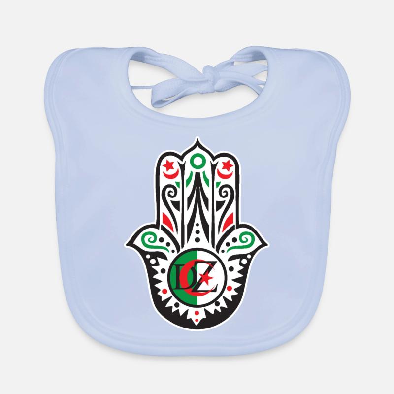 1 2 3 viva l Algérie main de fatma Bavoir bio Bébé