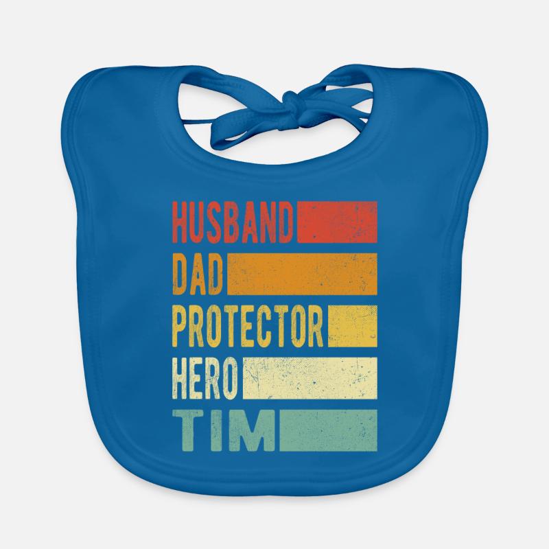 Tim Name Papa Geschenk Baby Bio-Lätzchen