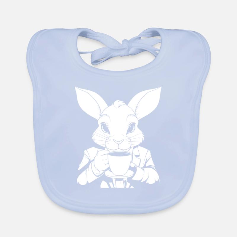 Bunny Rabbit Coffee Organic Baby Bibs