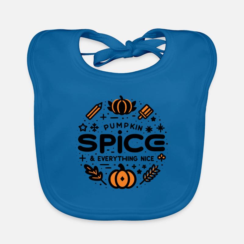 Pumpkin Spice and Everything Nice Organic Baby Bibs