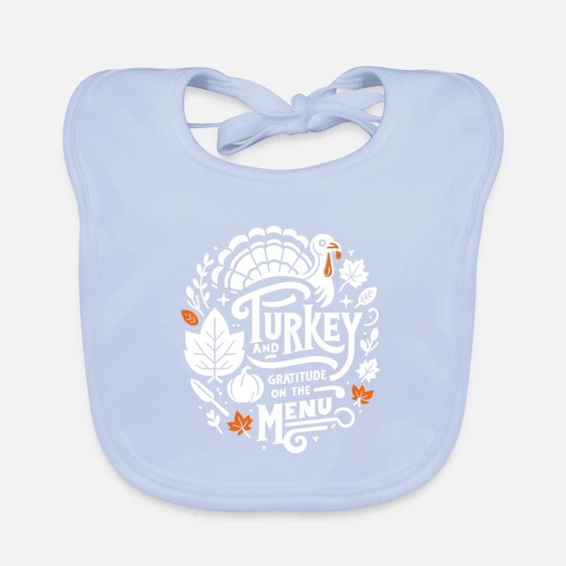 Dinde et gratitude au menu Bavoir bio Bébé