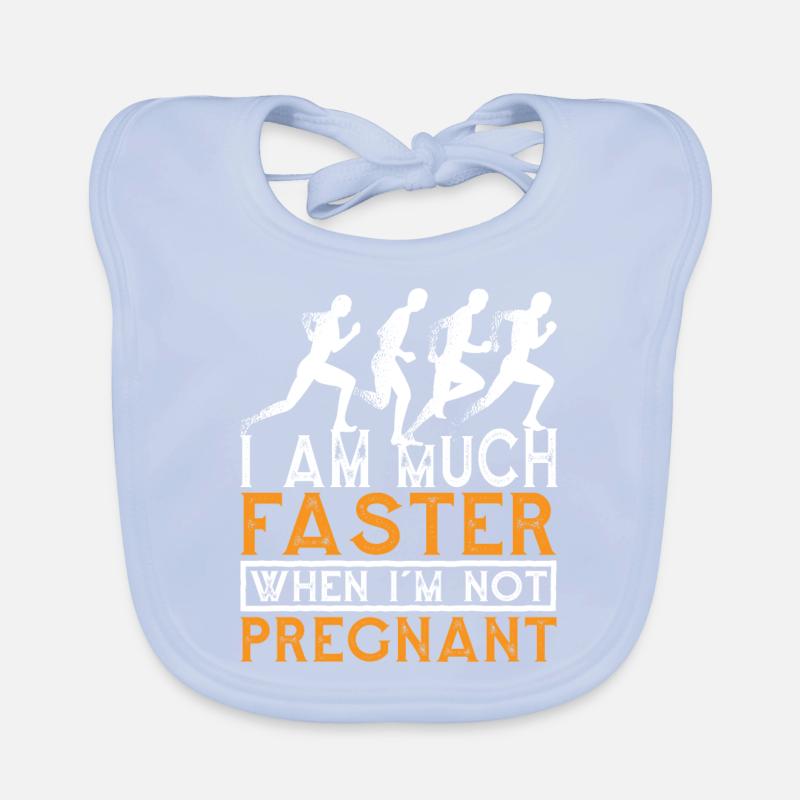 Je suis beaucoup plus rapide quand je ne suis pas enceinte 7 Bavoir bio Bébé