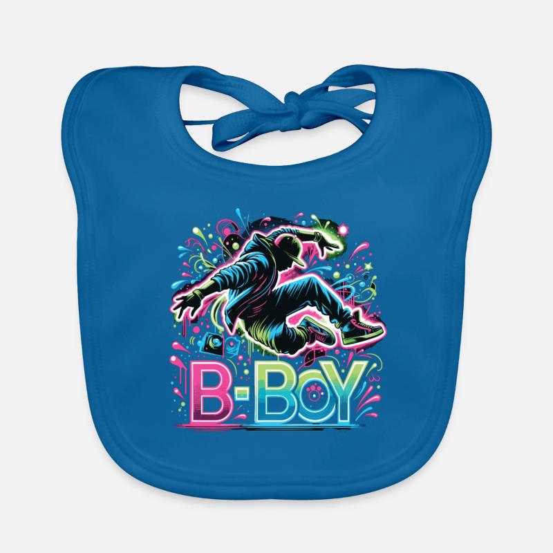 Breakdance Breakdancer Breakdance Kids Organic Baby Bibs