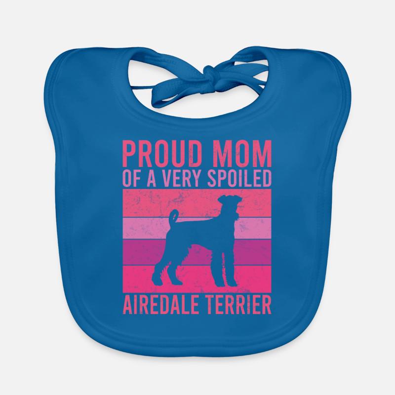 Cadeaux Airedale Terrier Bavoir bio Bébé