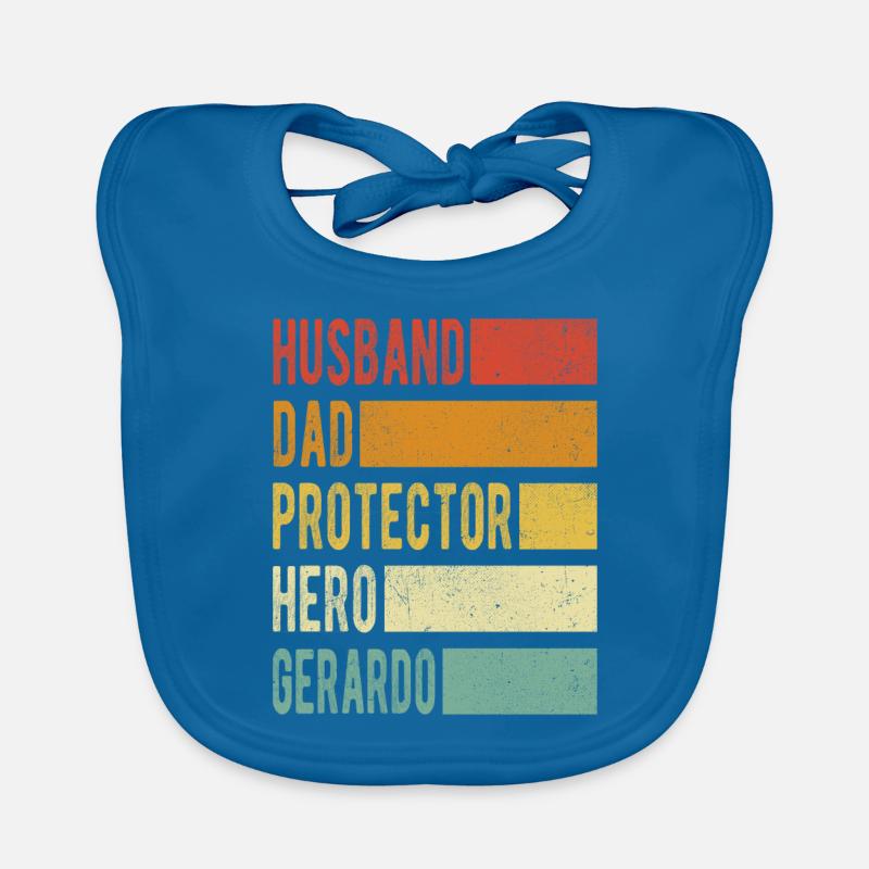 Gerardo Nom papa cadeau Bavoir bio Bébé