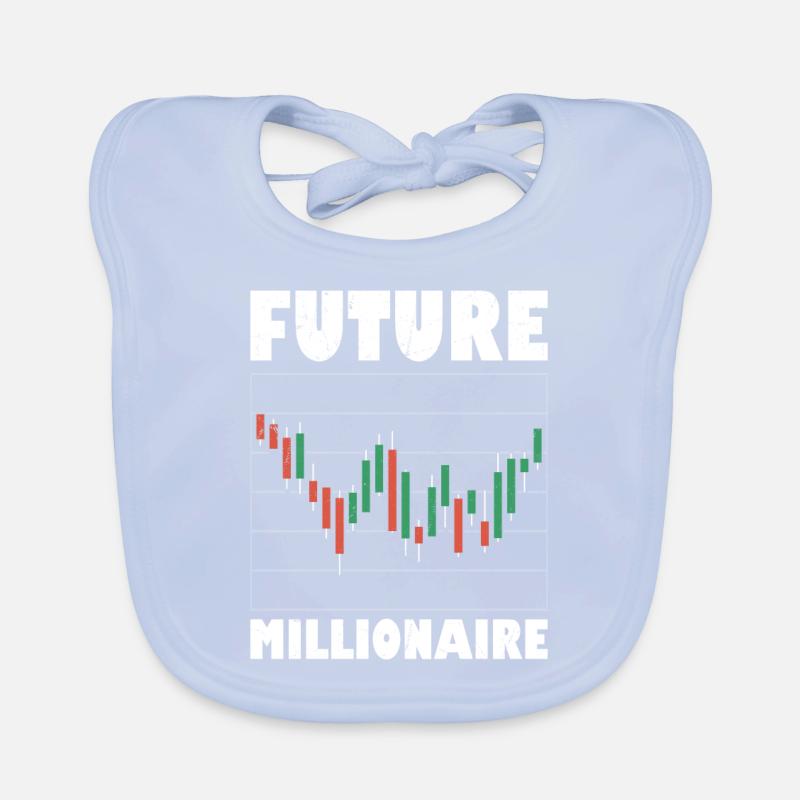 Futur Millionnaire Trading Boursier Trader Inv Bavoir bio Bébé