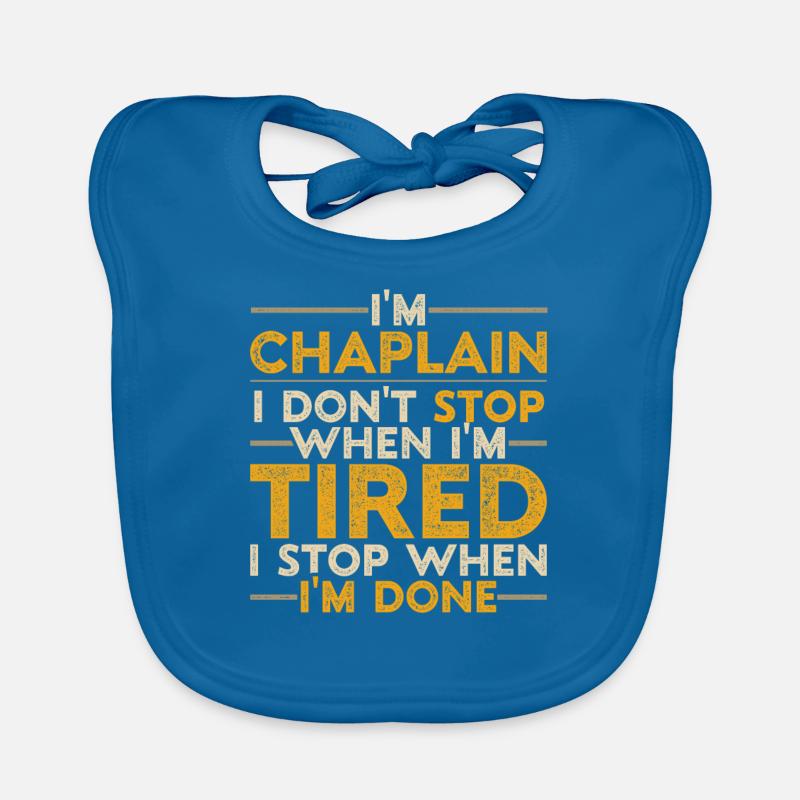 Chaplain, Clerical, Parish Priest Organic Baby Bibs