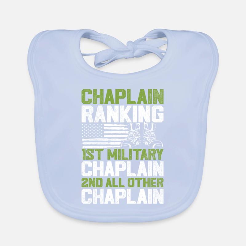 chaplain, chaplain, cleric Organic Baby Bibs