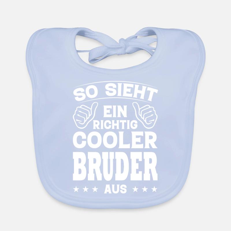 So Sieht Ein Richtig Cooler Bruder Aus Geschenk Baby Bio-Lätzchen