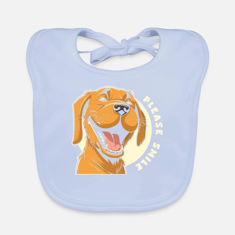 Labrador Mignon Juste Sourire Bavoir bio Bébé