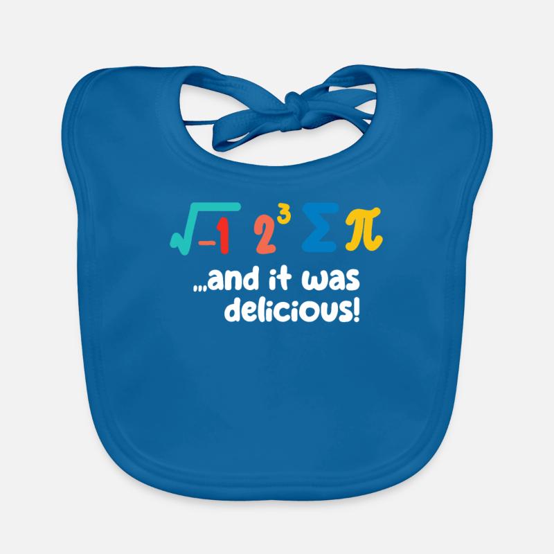 Pi Day Drôle De Mathématiques Amant Mignon Enseignant Étudiants - Bavoir bio Bébé - bleu paon
