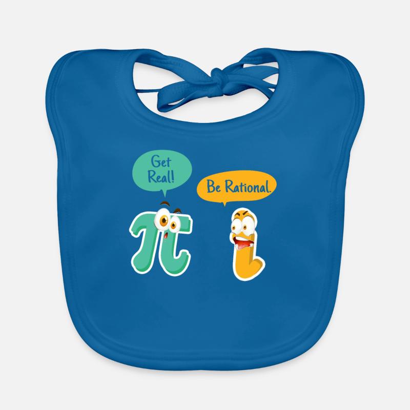 Get Real Be Rational Funny Pi Day Math Teacher Organic Baby Bibs