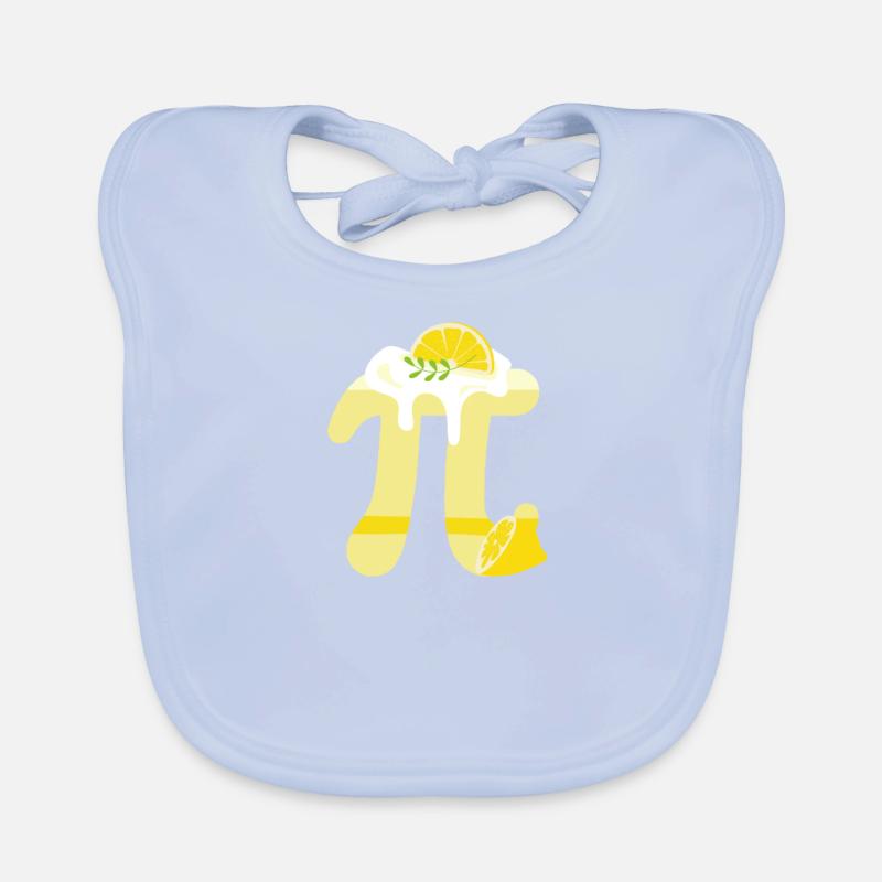 Funny Pi Day Math Lover Lemon Cake Meringue Organic Baby Bibs