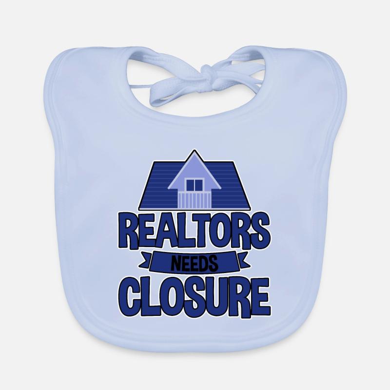 Realtors Need Closure 4 Organic Baby Bibs