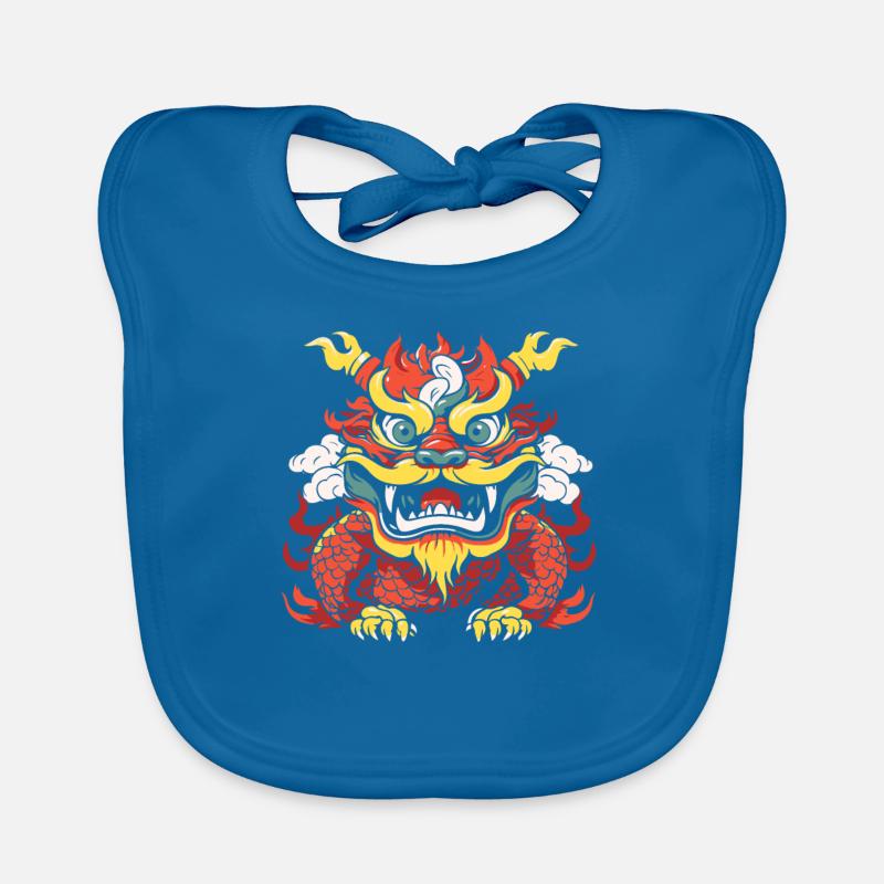 Année du Dragon 2024 Bavoir bio Bébé