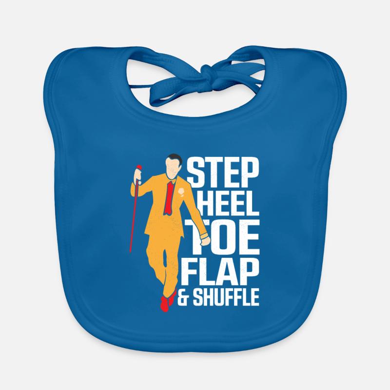 Step, Heel, Toe, Flap & Shuffle Tap Dance Tap Danc Organic Baby Bibs