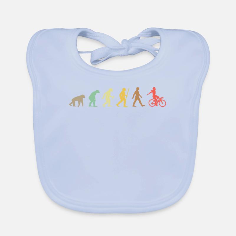 Fahrrad Retro Cycling Evolution Fahrrad Baby Bio-Lätzchen