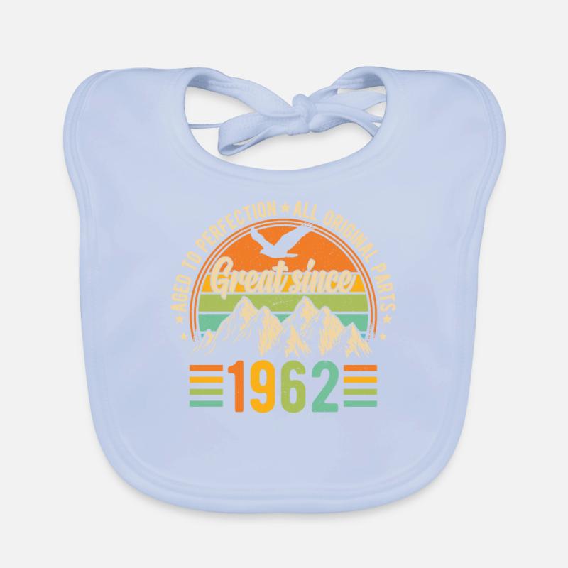 1962 - A legendary year Organic Baby Bibs