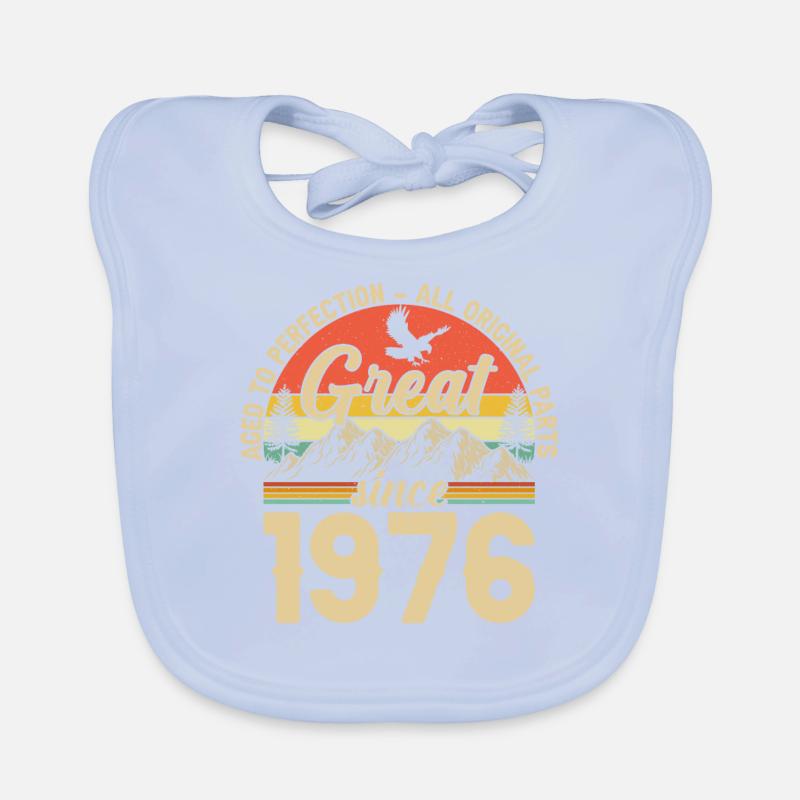 1976 - A legendary year Organic Baby Bibs