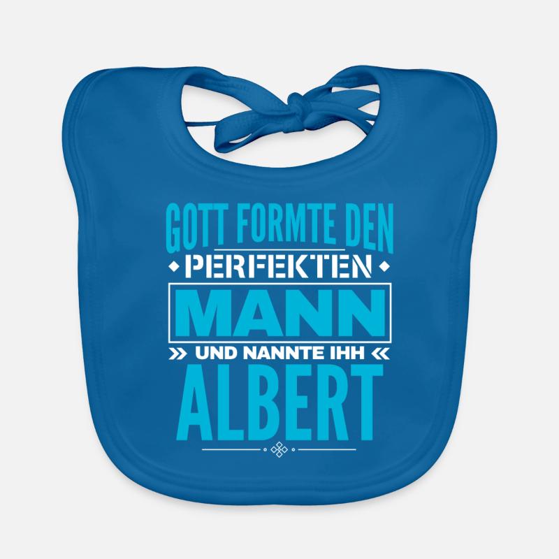 Albert Name Design Baby Bio-Lätzchen