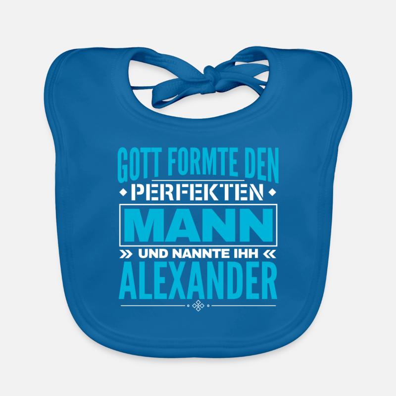 Alexander Name Design Baby Bio-Lätzchen