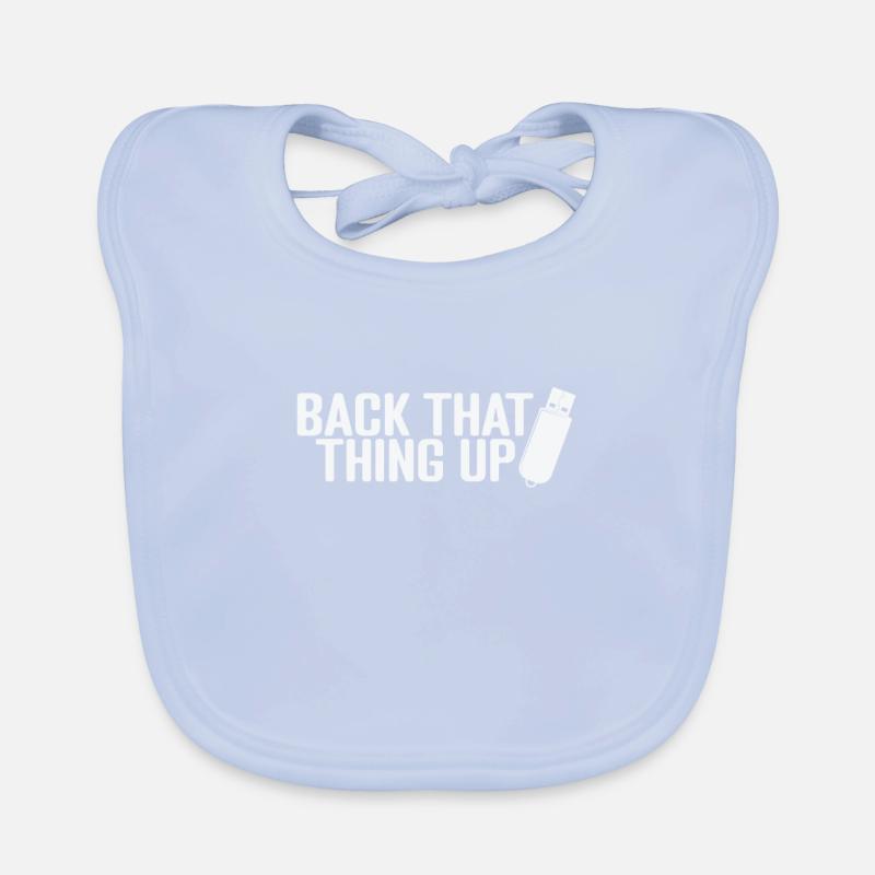 Back That Thing up USB Stick Organic Baby Bibs