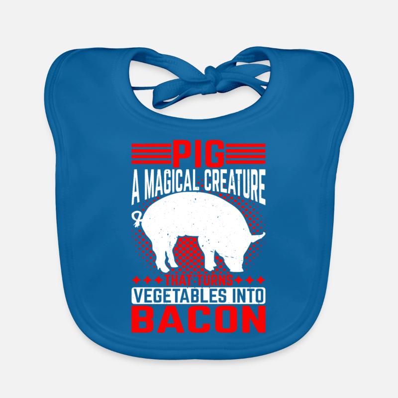 Pig, A Creature That Turns Vegetables Into Bacon 5 Baby Bio-Lätzchen