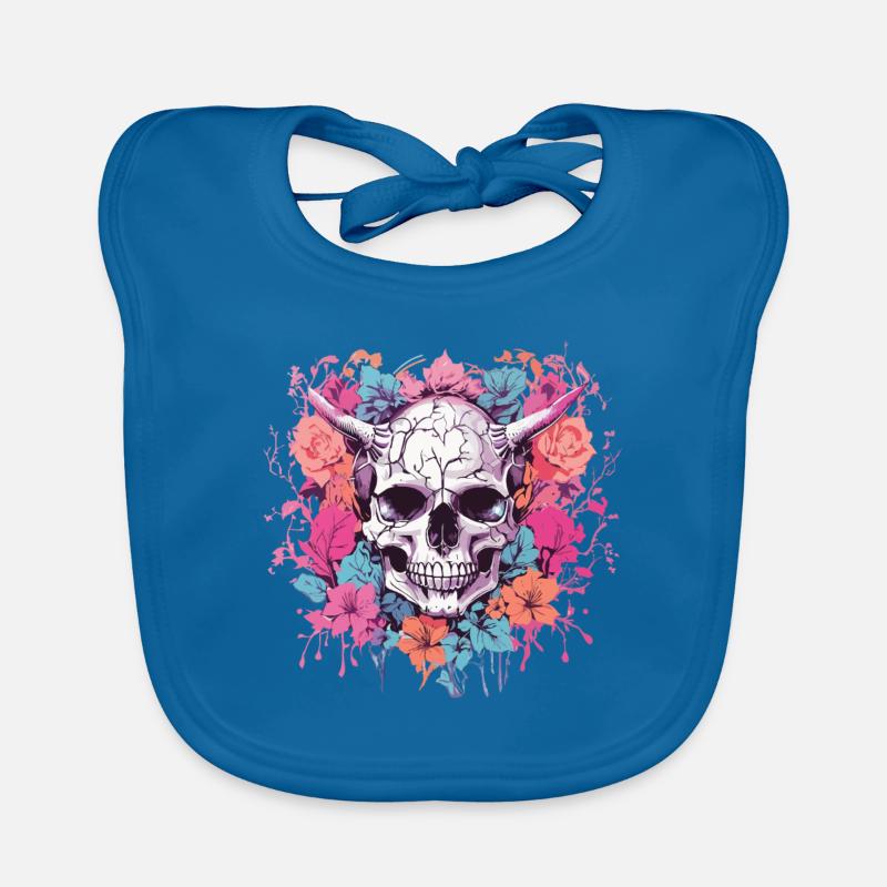 Dämonen Skull Pastel Gothic Okkult Design Baby Bio-Lätzchen