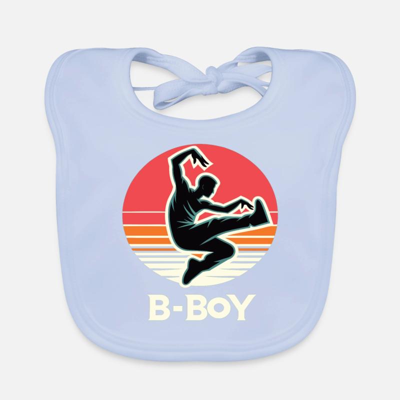 Breakdance Breakdancer Breakdance Enfants Bavoir bio Bébé